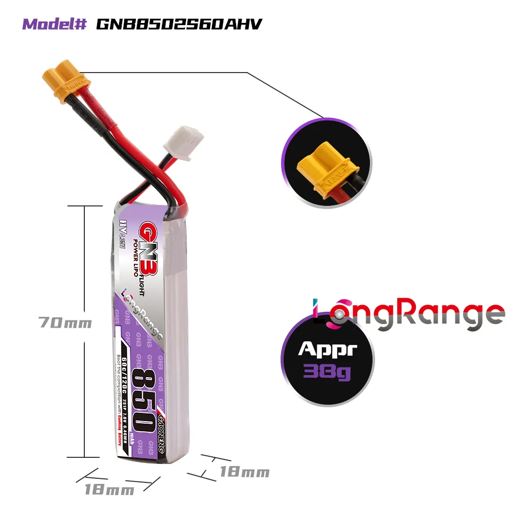 GAONENG GNB LiPo Batteria 850m - Drone Kit Long Range recensione e prezzo